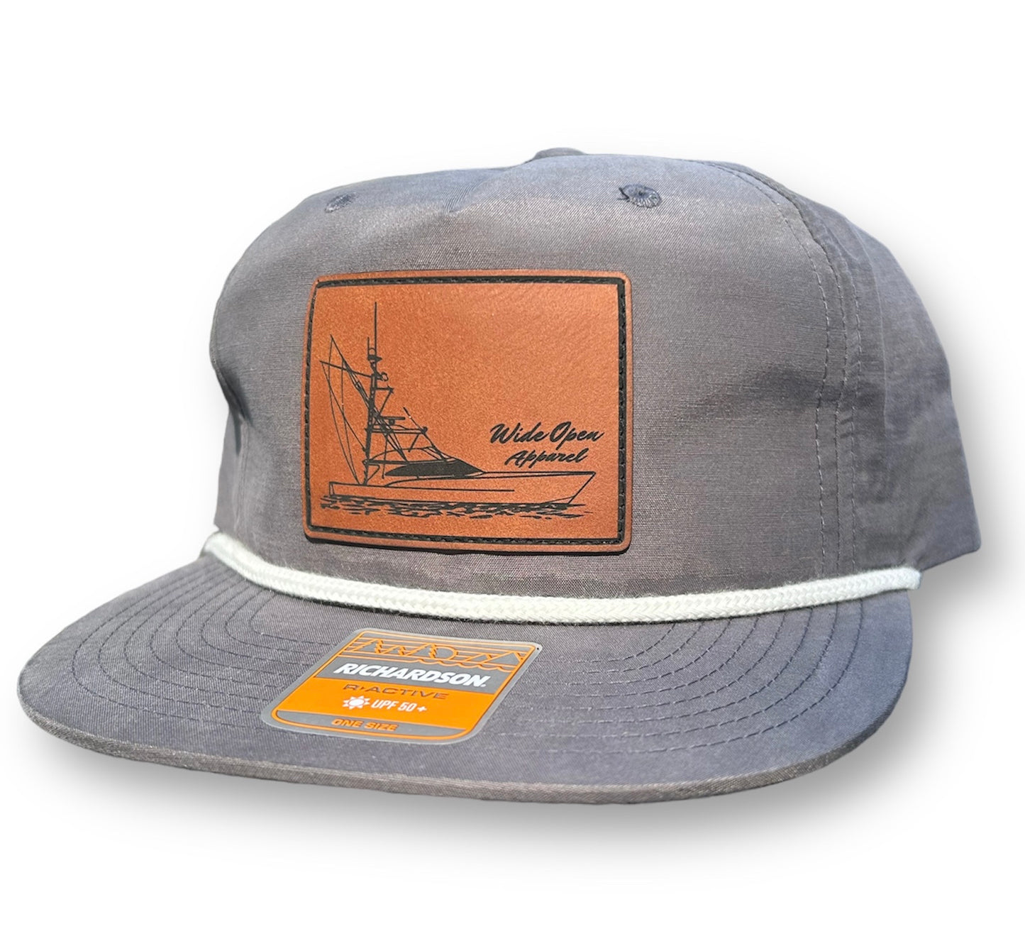 Boat Patch Charcoal/White Rope Hat