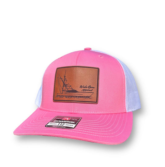 Boat Patch Pink/White Trucker Hat